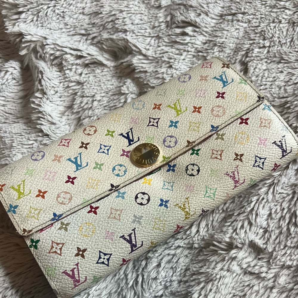 Louis Vuitton Multicolor Murakami Sarah Wallet - Pre Loved